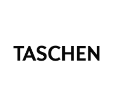 Taschen logo in black text on a white background.