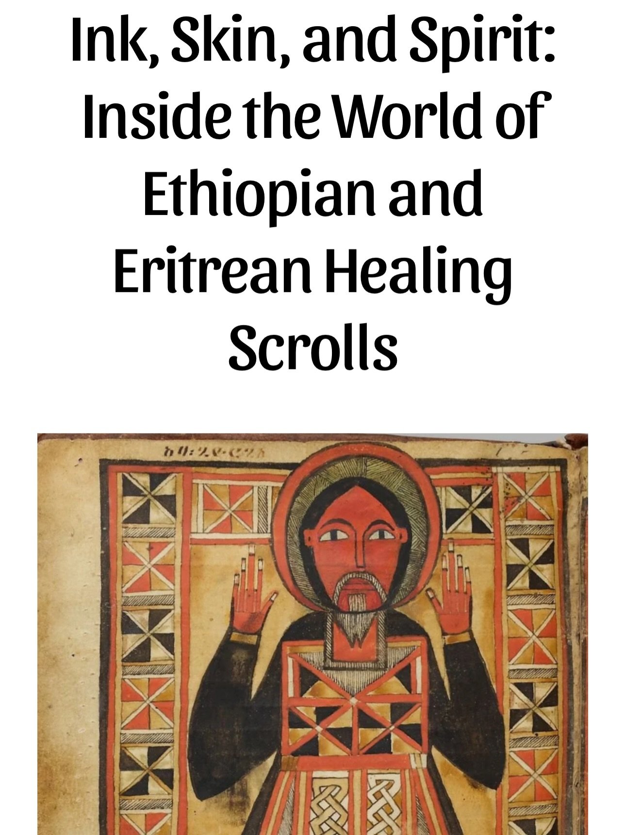 We&rsquo;ve been exploring protective spiritual technology long before the word &ldquo;technology&rdquo; existed.

There&rsquo;s an entire world of ancient engineering within Ethiopian spiritual practice &mdash; scrolls, ink, spirit, geometry. Much o