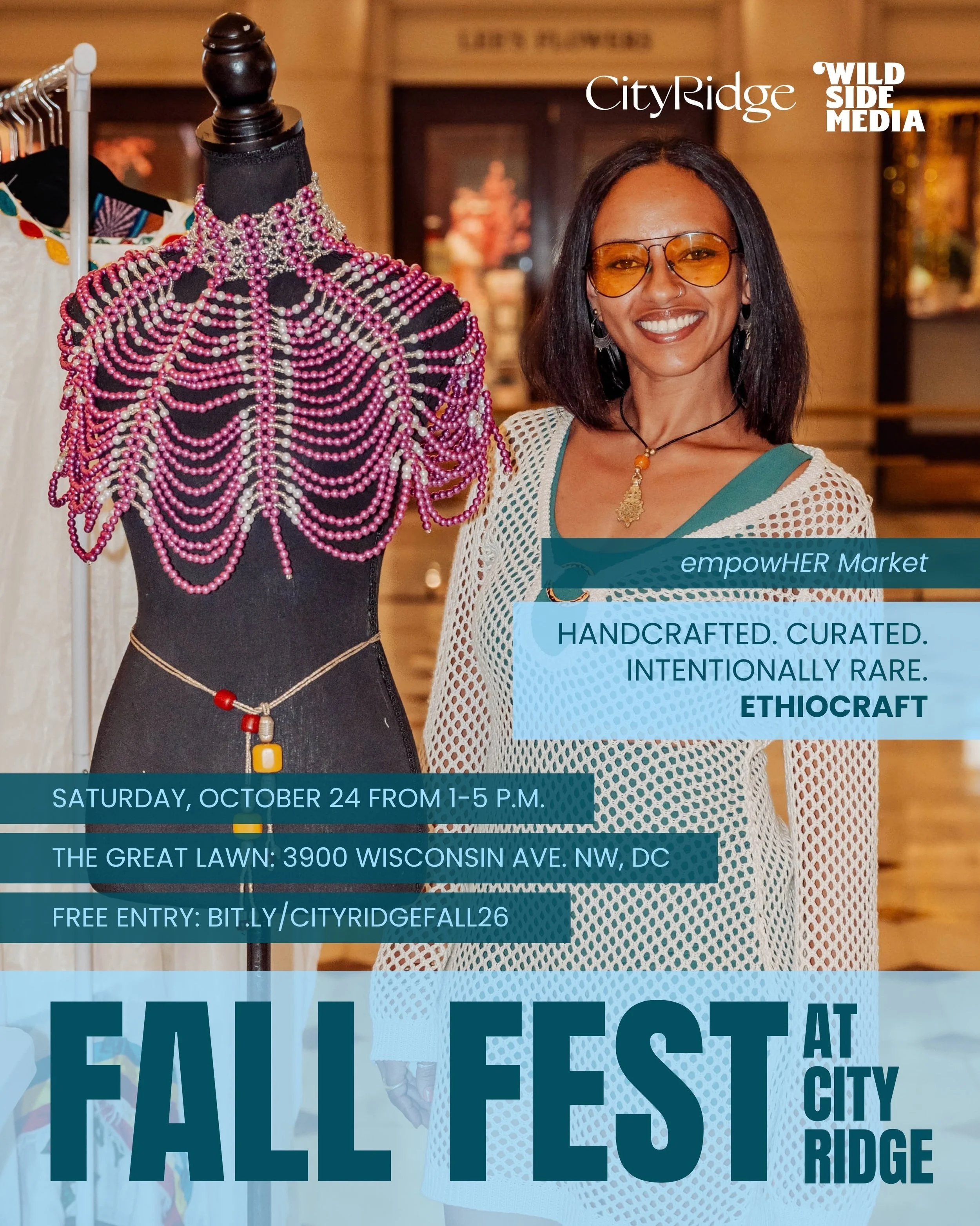 Don&rsquo;t miss @cityridgedc and @wildsidemediaco first-ever collaboration: Fall Fest 2026. From 1-5 p.m. on Saturday, October 24, join us for this open-air market on City Ridge&rsquo;s Great Lawn (3900 Wisconsin Ave. NW, DC) for four hours of stack