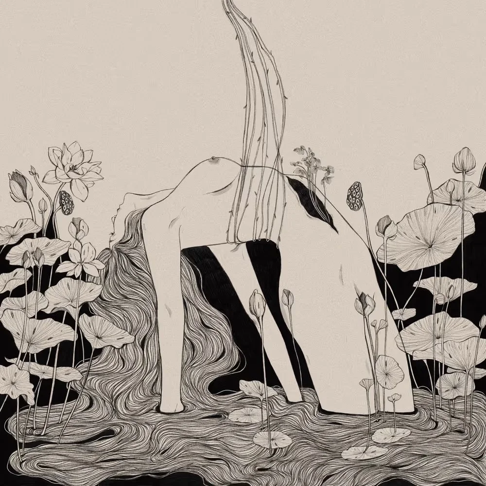 Shall I let you stay in this dream? There is no saviour coming. You are a lotus growing from muddied waters. You are a new pond. The ties that bind are the ones that lift you from the waters you have grown so familiar with, hoping you may finally sho