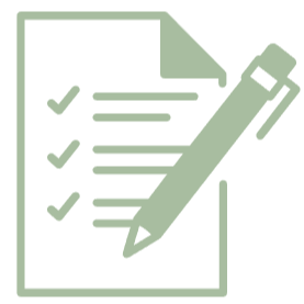 A checklist with three completed items and a large pen resting on the paper l Encompasss Growth Counselling l Lyn Le
