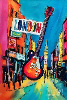 London in Retro Color- Swinging Sixties Meets Modern Abstraction