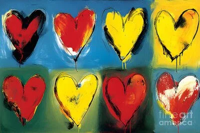 Falling in Love with Color - Valentine Art Inspired by Cities