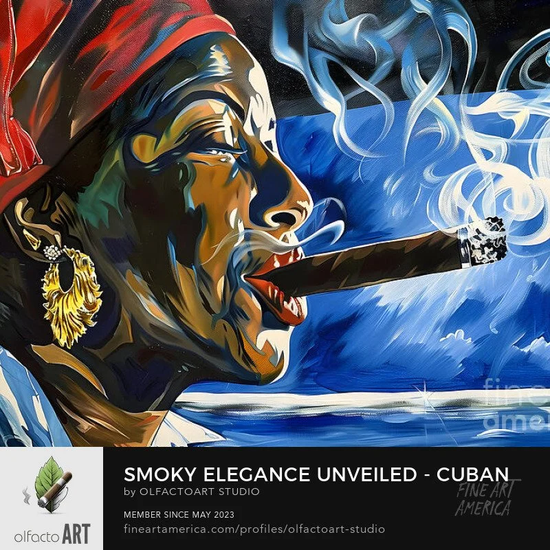 Smoky Elegance Unveiled - Cuban Woman with Cigar in Expressive Portrait in Vivid Hues

#digitalartwork #cuba #cuba🇨🇺 #Havana #habanos #cubacigar #cigarworld #cigar #cigars #cigarsmoker #botl #sotl #cigarsociety #cigarporn #cigarlife #cigaraficionad
