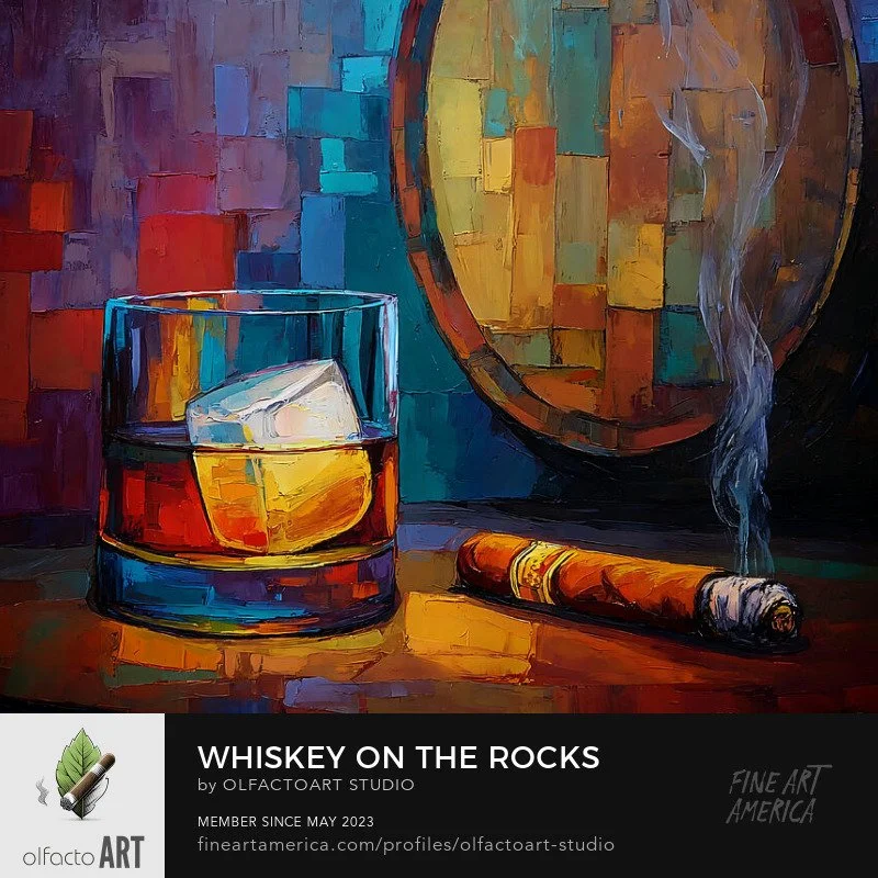 Whiskey on the Rocks with a Smoking Cigar A Mosaic of Warm Hues and Refined Atmosphere

#cigar #whiskey #cigarandwhiskey #smokeanddrink #luxury #cigarlover #whiskeylover #pairing #cigarlife #whiskeytime #relaxation #spirits #whiskeyandcigars #cigarso