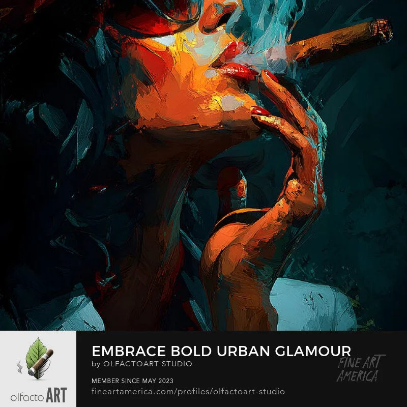 Embrace Bold Urban Glamour with a Stylized Woman in Sunglasses and Dramatic Color Expression

#femmefatale #WomanSmoking #CigarArt #CigarCulture #BoldPortrait #WomenInArt #FemininePower #LuxuryLifestyle #ModernIndulgence #ExpressivePortrait #Contempo