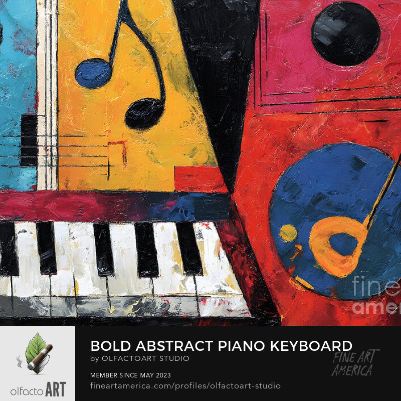 Bold Abstract Piano Keyboard with Musical Notes in Vibrant Colors - Dynamic Composition

#abstractart #pianomusic #abstractpianomusic #modernart #musicalart #artisticexpression #pianist #musicproducer #abstractexpressionism #pianocover #artlovers #mu
