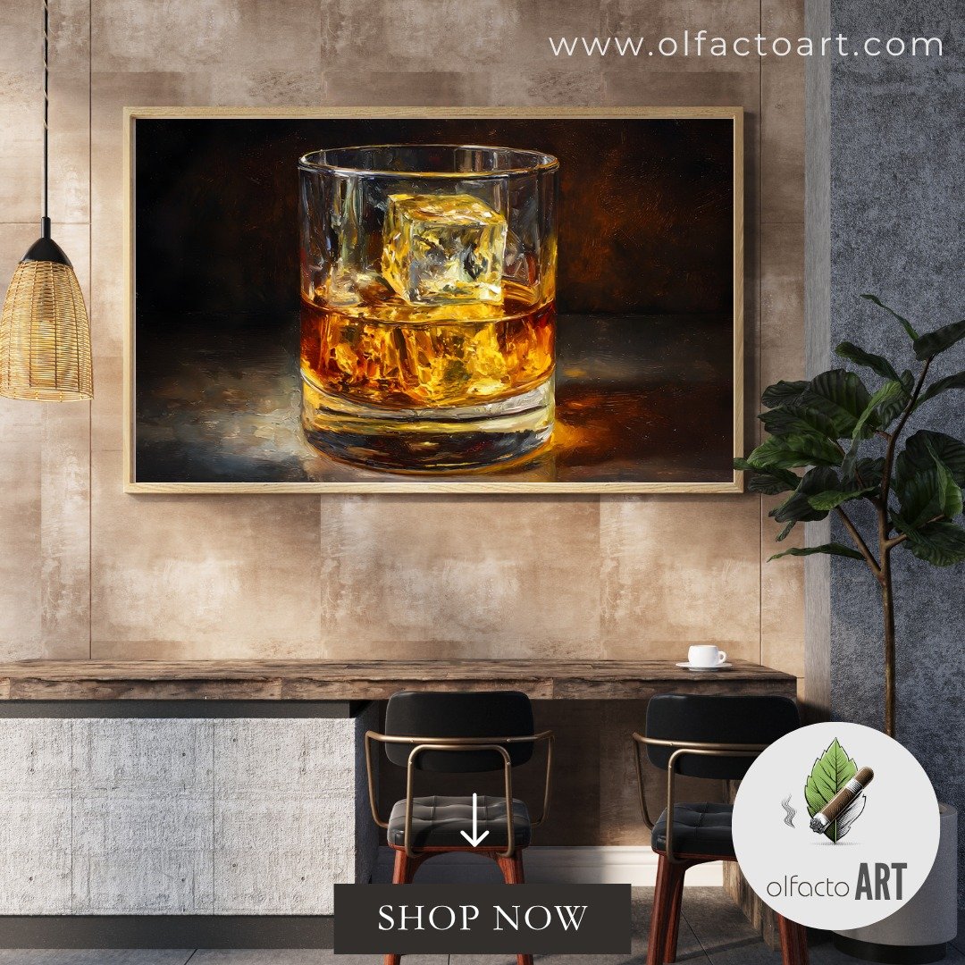 Available now on OlfactoART.com
See it on your wall: Whiskey Glass on Reflective Surface Golden Glow. 

#whiskybar #whiskeylovers #whiskeytime #cocktails #whiskyporn #drinkstagram #barlife #whiskeytasting #tastingnotes #craftcocktails #olfactoart