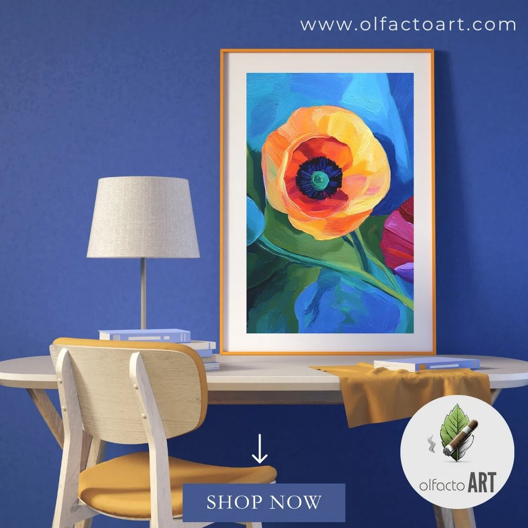 Available now on OlfactoART.com
Vibrant Poppies in Bloom - Bold Orange and Pink Flowers Against Deep Blue and Green Backdrop

#poppies&nbsp;#flowerpower&nbsp;#naturephotography&nbsp;#florallover&nbsp;#flowerstagram&nbsp;#poppyfields&nbsp;#botanical&n