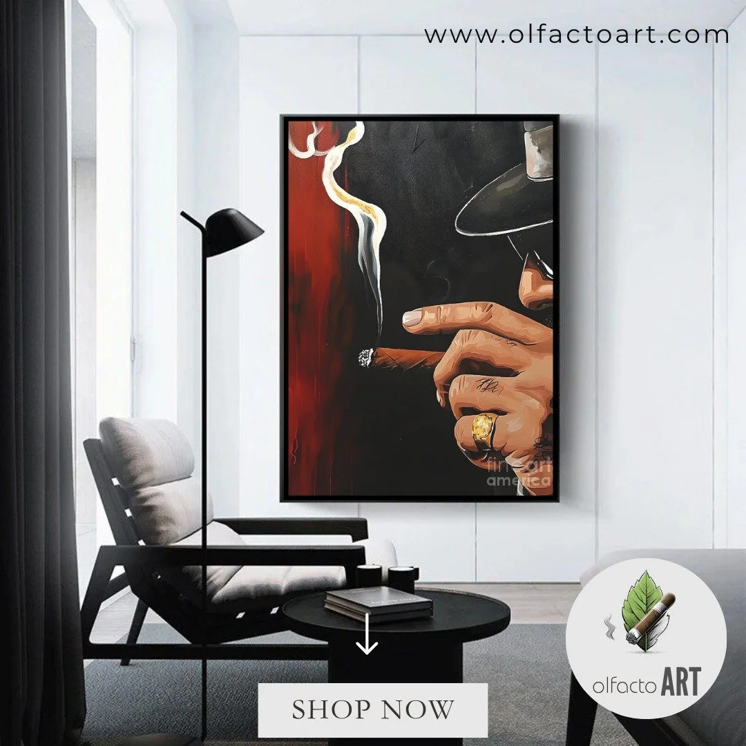 The Aficionado- Man Smoking Cigar with Dark and Red Tones and Billowing White Smoke

#CigarAficionado #CigarLovers #CigarLife #CigarCulture #CigarCommunity #CigarAddict #CigarTime #CigarSmoking #CigarPassion #CigarHumidor #CigarReview #CigarEnthusias
