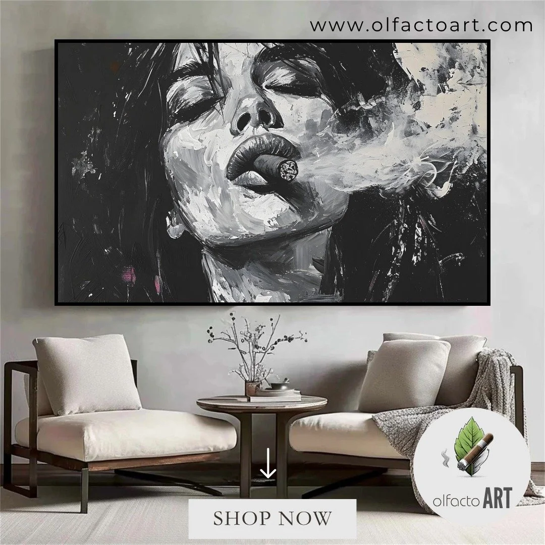 Available on OlfactoART.com
Sensual Noir- Exploring the Enigma of Black and White, Palette Knife Textures, and Cigar Whispers
https://fineartamerica.com/featured/sensual-noir-exploring-the-enigma-of-black-and-white-palette-knife-textures-and-cigar-wh