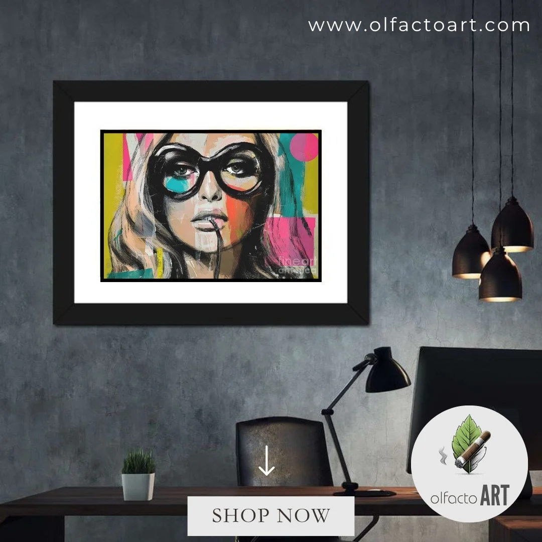Available on OlfactoART.com

Step into Modern Expression with Striking Makeup, Oversized Glasses and Bold Geometric Color Play
https://fineartamerica.com/featured/step-into-modern-expression-with-striking-makeup-oversized-glasses-and-bold-geometric-c