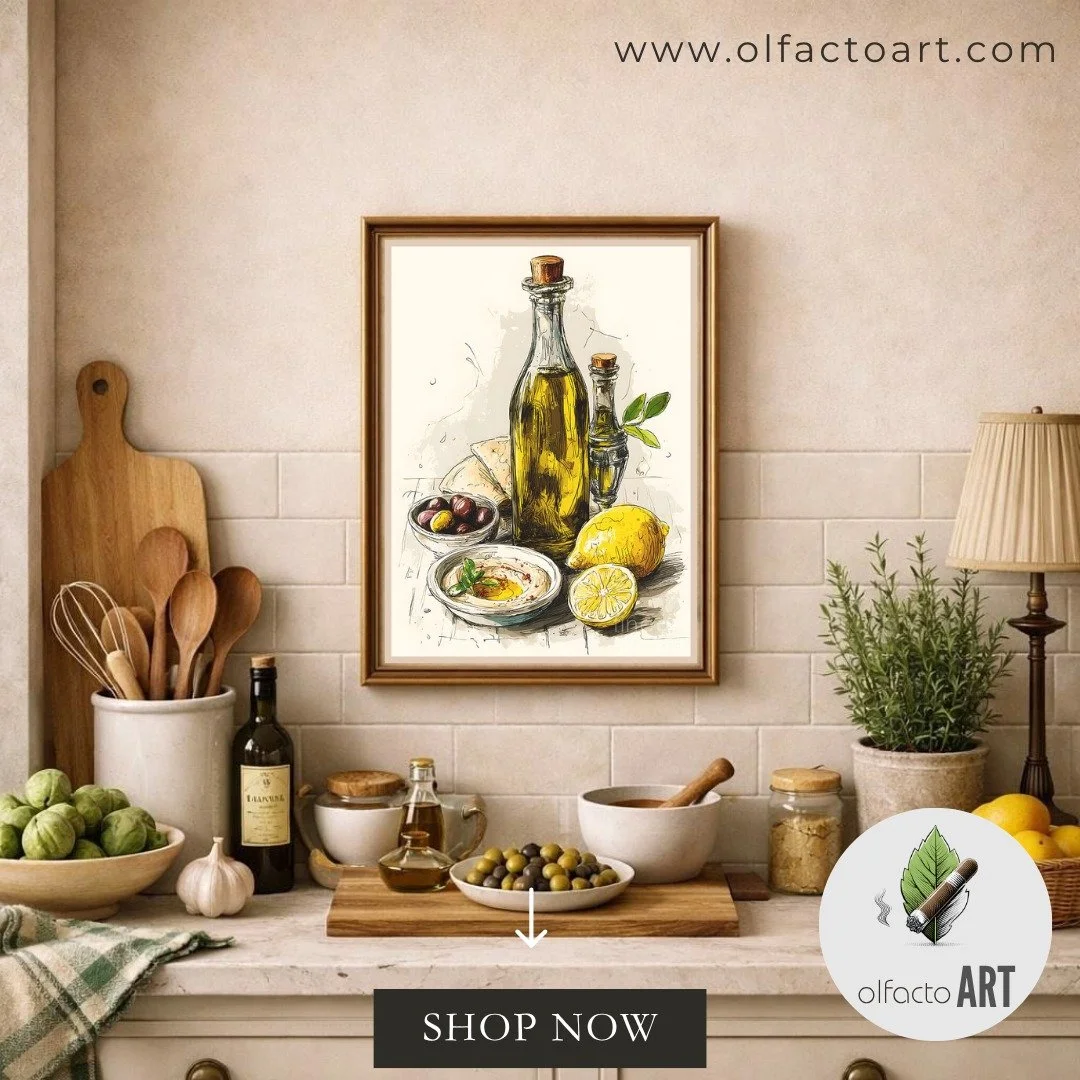 Mediterranean Ingredients Come Together in a Rustic Arrangement with Olive Oil Bottles Lemons Hummus
https://fineartamerica.com/featured/mediterranean-ingredients-come-together-in-a-rustic-arrangement-with-olive-oil-bottles-lemons-hummus-olfactoart-s