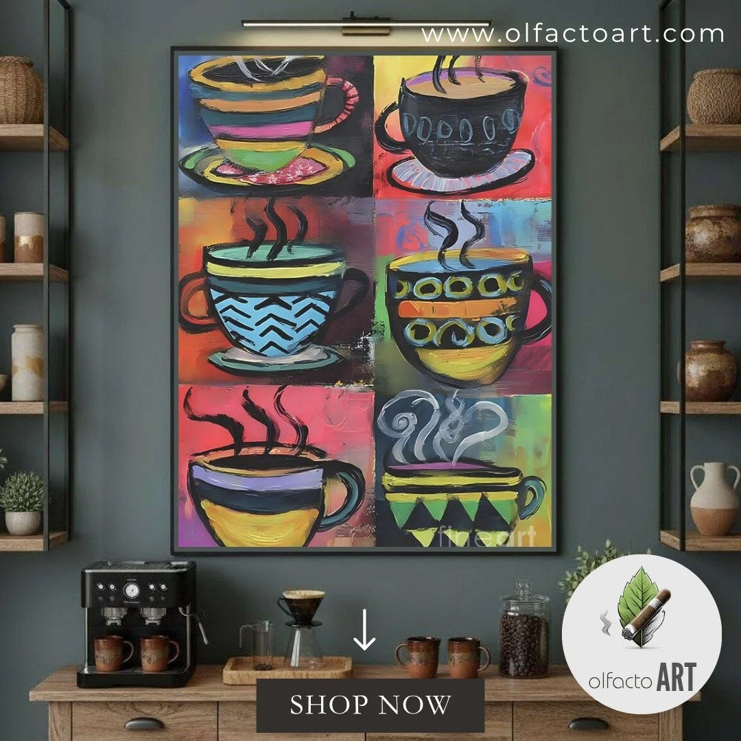 Vibrant Steaming Coffee Cups with Unique Patterns - Cheerful Colorful Composition Full of Energy
https://fineartamerica.com/featured/vibrant-steaming-coffee-cups-with-unique-patterns-cheerful-colorful-composition-full-of-energy-olfactoart-studio.html