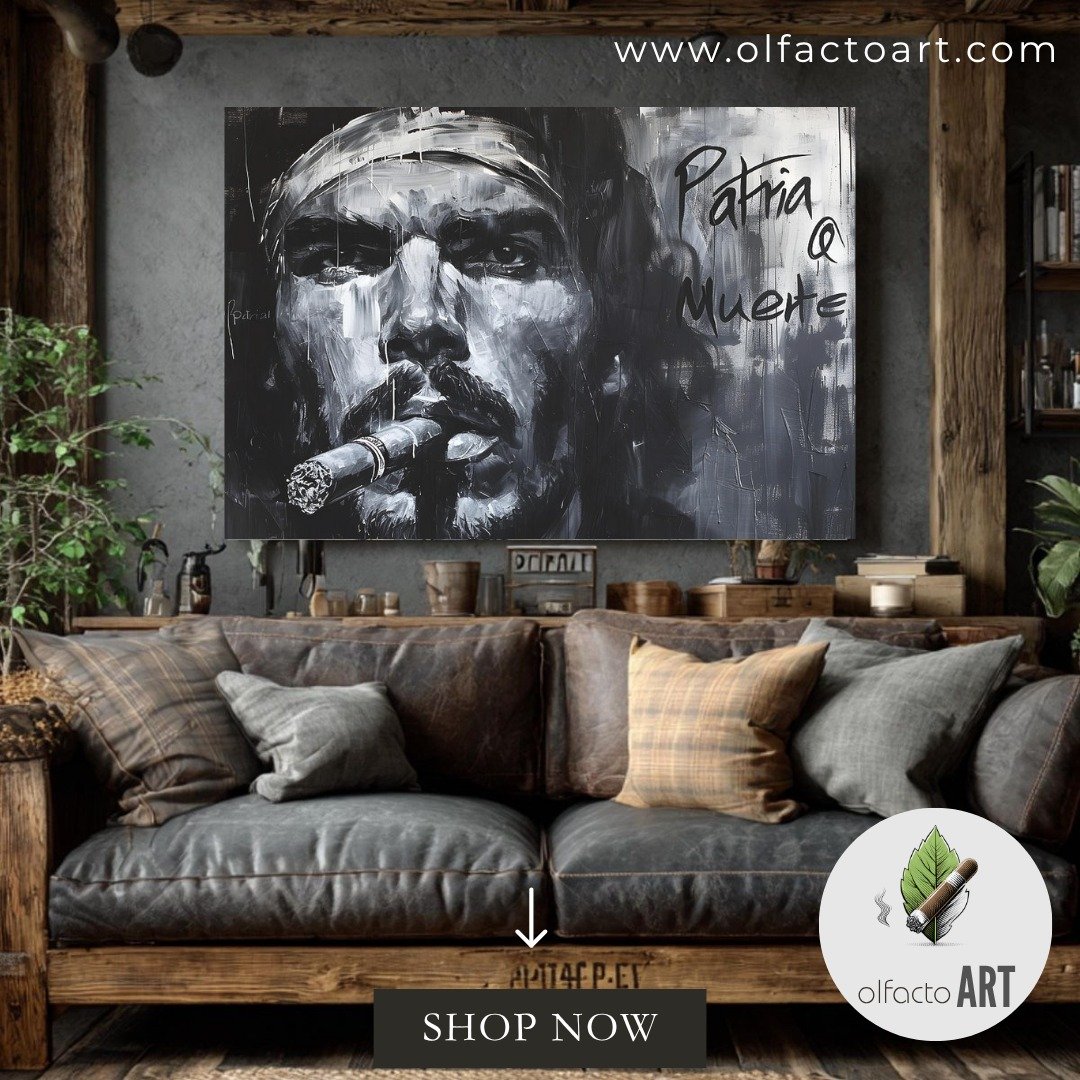 Rebel Reverberation- A Monochromatic Ode to Che Guevara's Unyielding Spirit, Wrapped in Cigar Smoke
https://fineartamerica.com/featured/rebel-reverberation-a-monochromatic-ode-to-che-guevaras-unyielding-spirit-wrapped-in-cigar-smoke-olfactoart-studio