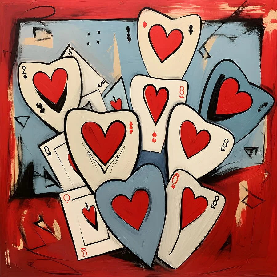 Beyond Words - Celebrate Love's Artistry with our Quintessentially Cubist Valentines Day Masterpiece