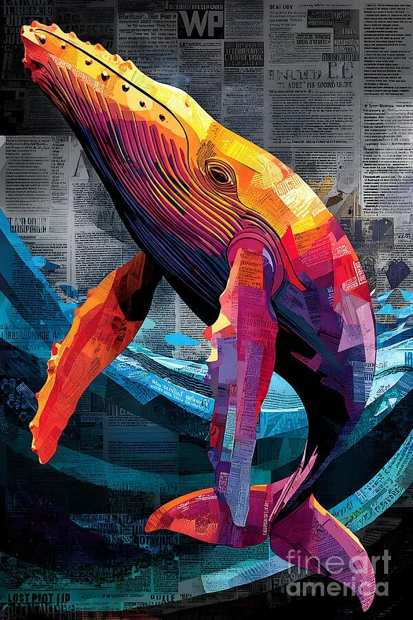 Guardians of the Whale Song - Striking Colorful Design with Layered Patterns