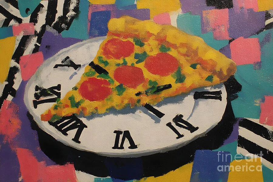 Pizza Time Surrealism - A Whimsical Blend of Flavor and Imagination