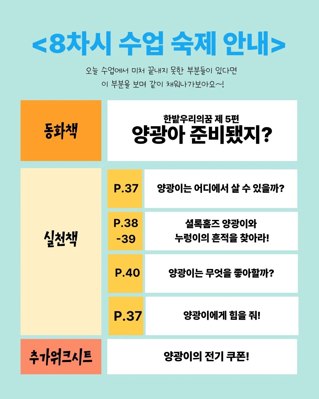 &ldquo;내가 쓰는 전기는 어디서 올까?&rdquo;

8차시에서는
아이들이 직접 생각하고, 적고, 만들어보며
에너지를 &lsquo;배우는 것&rsquo;이 아니라
&lsquo;내 이야기&rsquo;로 바꿔보았어요.

나만의 에너지 일기 ✍️
양광이의 전기 쿠폰 ⚡
태양광 전기차 만들기 🚗

오늘의 기록은 내일의 습관이 됩니다 :)

#한밭우리의꿈
#에너지교육 #태양광수업
#초등환경교육 #미래에너지
#아이들과함께
