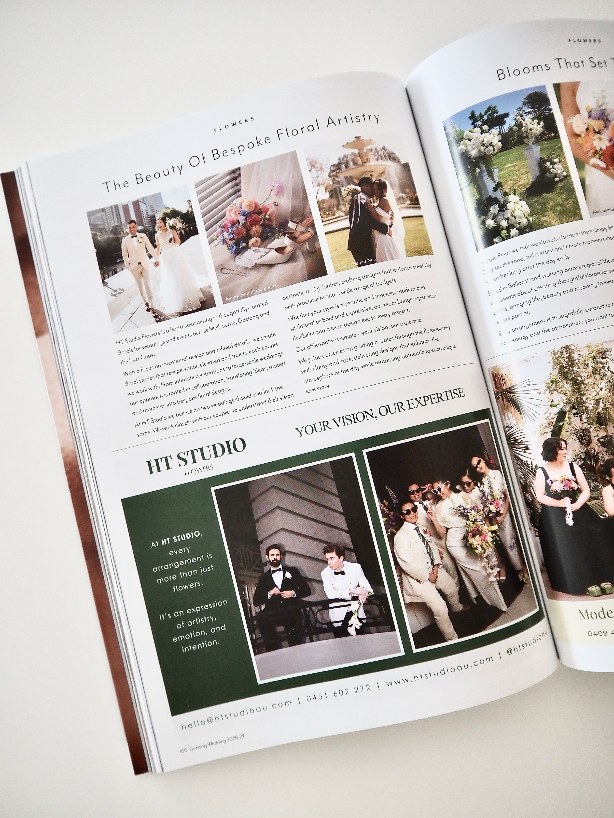 Planning your 2026/2027 wedding? ✨

You&rsquo;ll find HT STUDIO featured in the 2026/27 @geelongweddingmagazine alongside some of the region&rsquo;s favourite venues, celebrants, photographers, stylists and more.

If beautiful, timeless florals are o