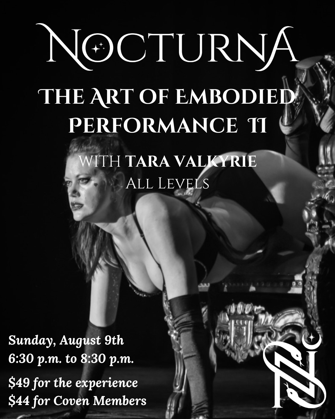Art of Embodied Performance II with Tara Valkyrie