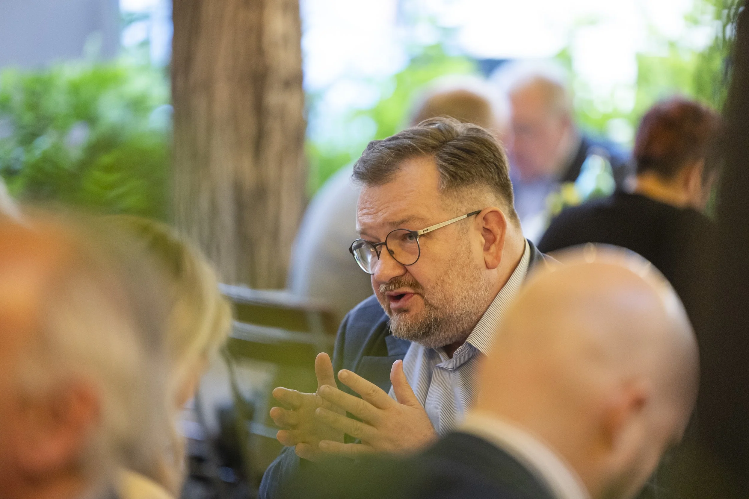 Martin Haidinger gestikuliert