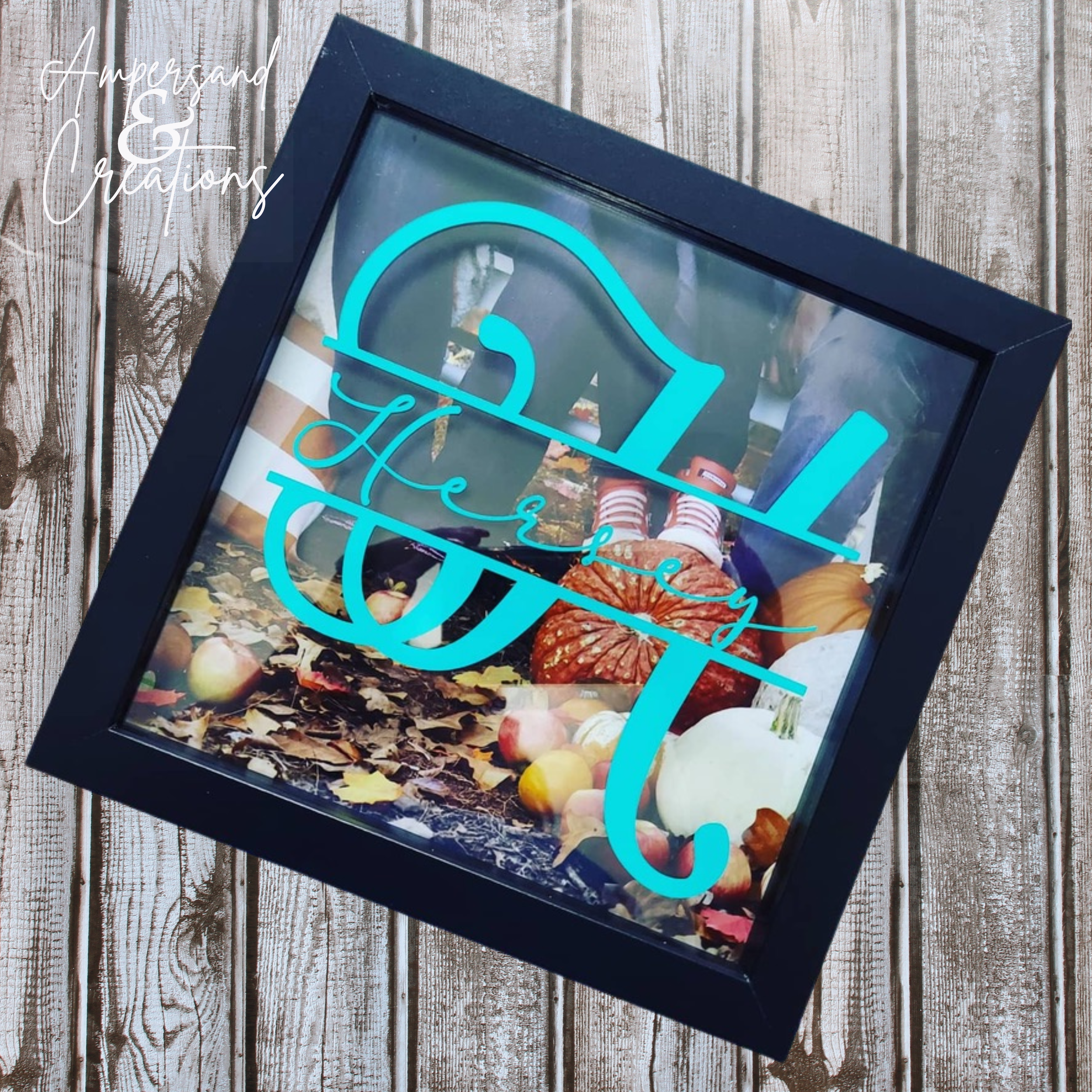 Custom Photo Monogram Box | Personalized Family Name Sign | Wedding & Anniversary Gift