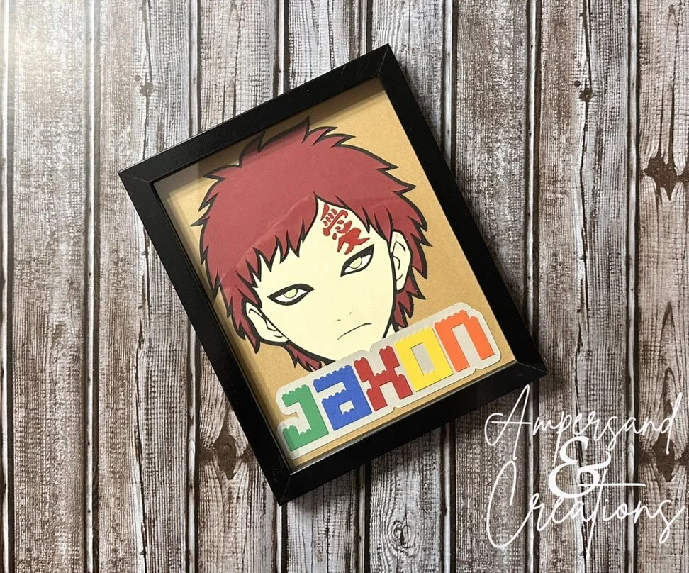 Custom Anime and Manga Shadow Box | Personalized Otaku Gift | 3D Wall Art