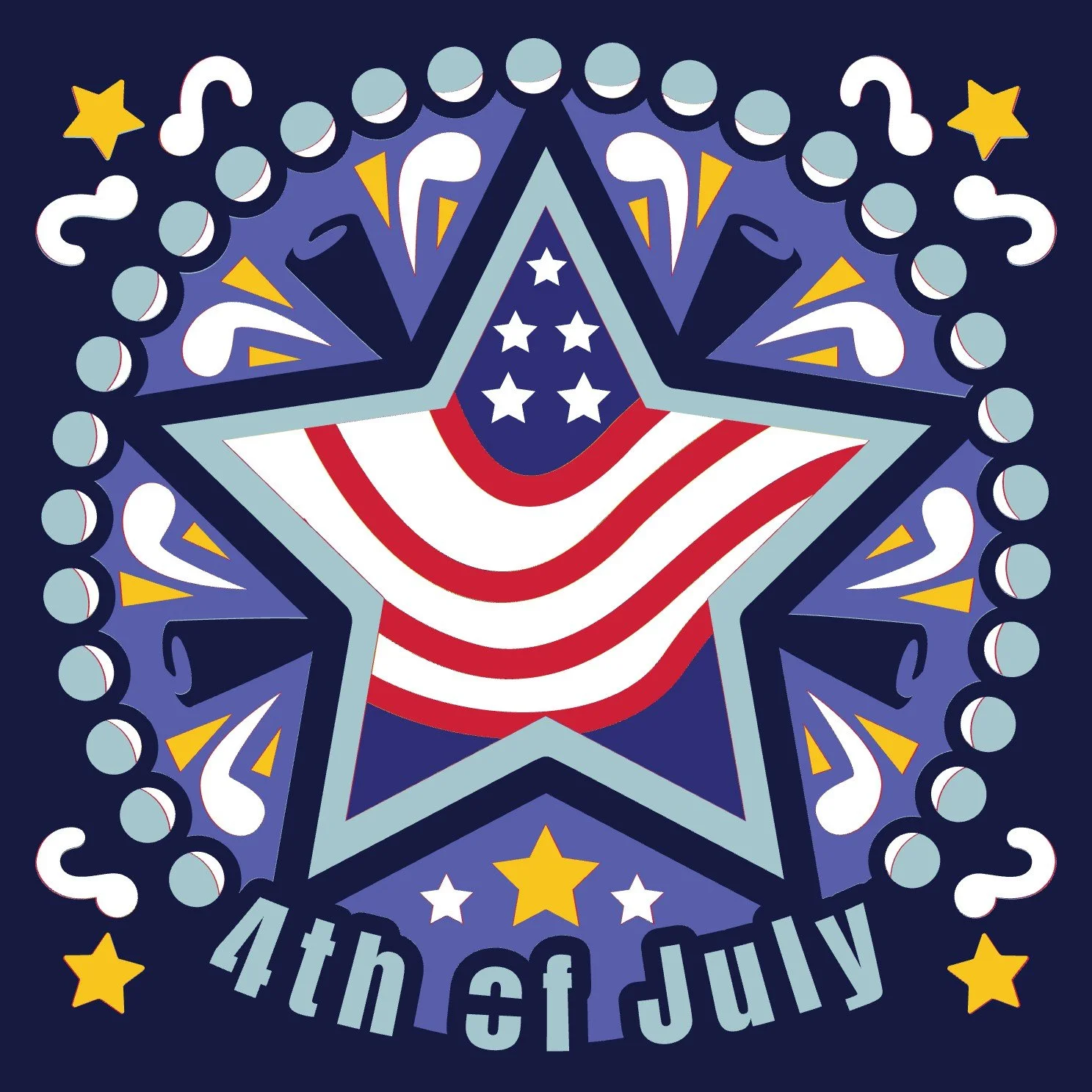 Independence Day Decor | Patriotic Shadow Box | Red White Blue Wall Art