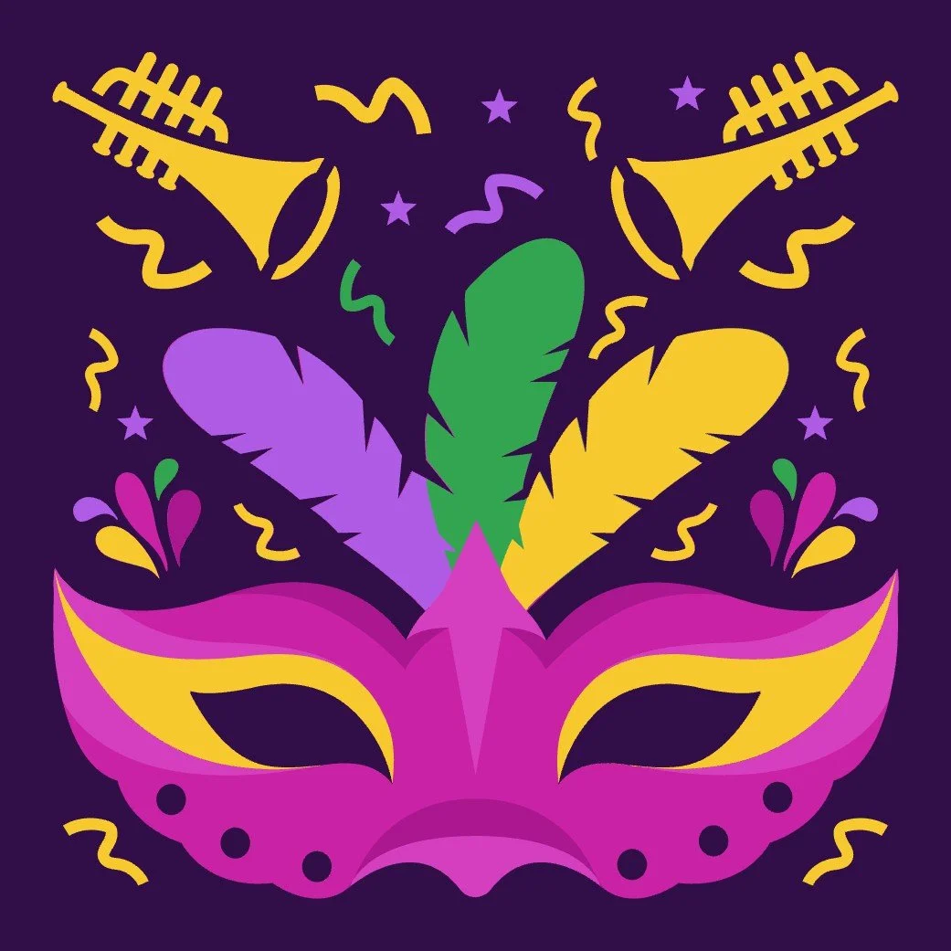 Custom Mardi Gras Frame | Purple Green Gold Decor | Party Decoration