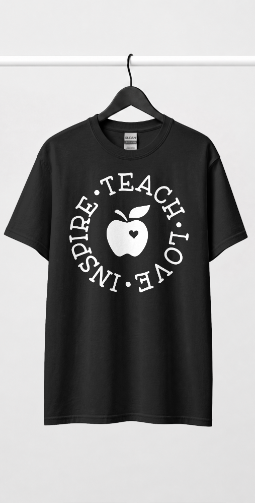 Matching Teacher T-Shirt & Keychain Bundle