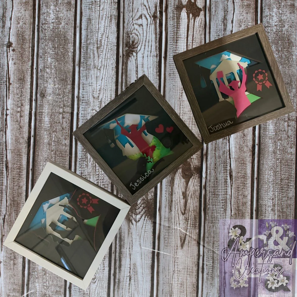 🎓 Custom Graduation Shadow Box – Personalized Paper Art Keepsake