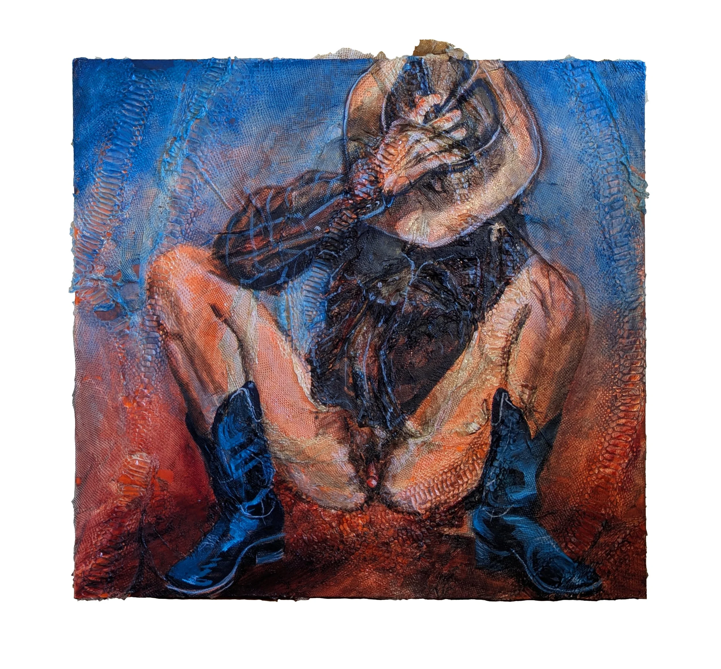 Hard, Hard Traveling Man Glicee Print