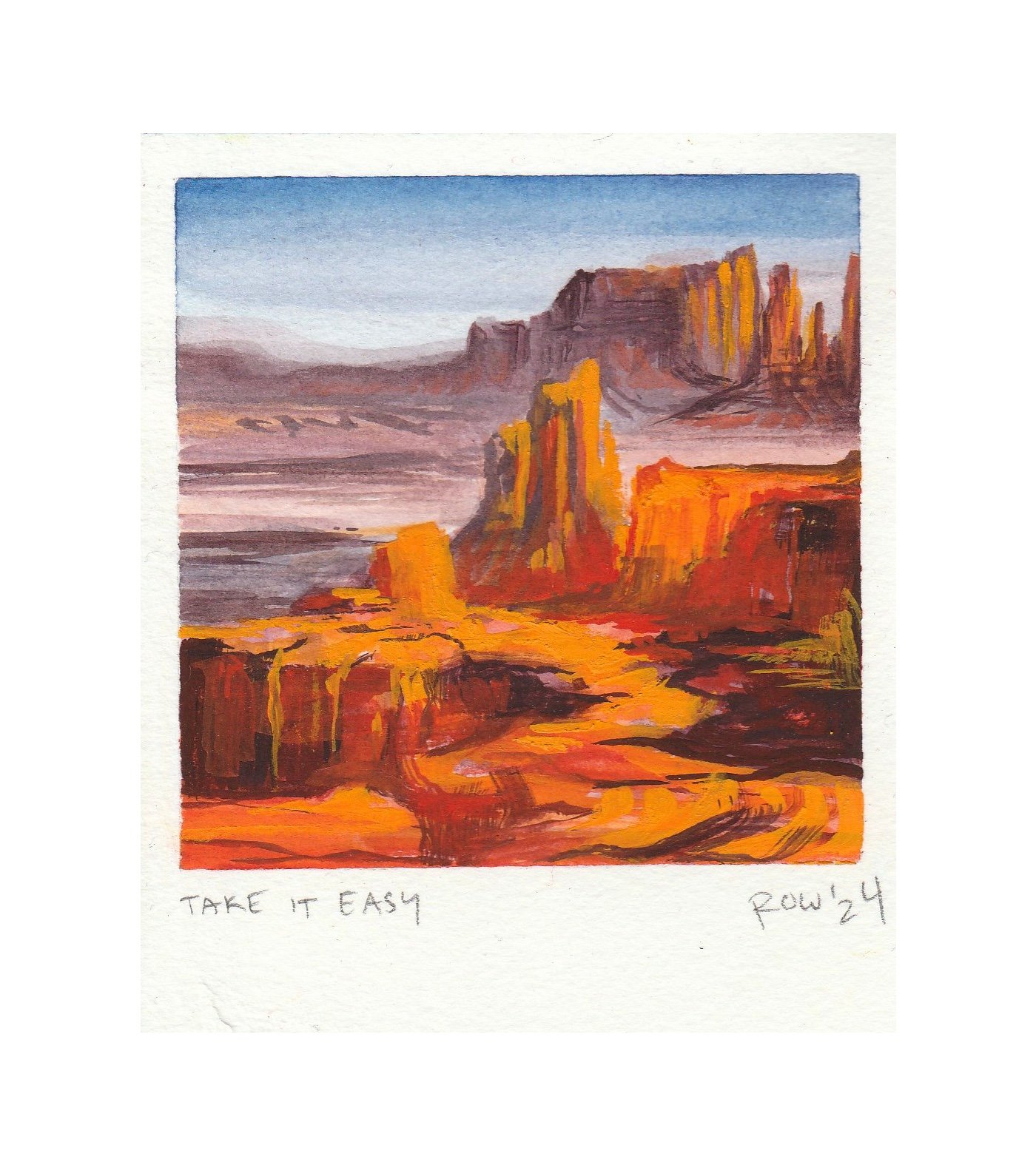 Take it Easy Polaroid Giclée Print
