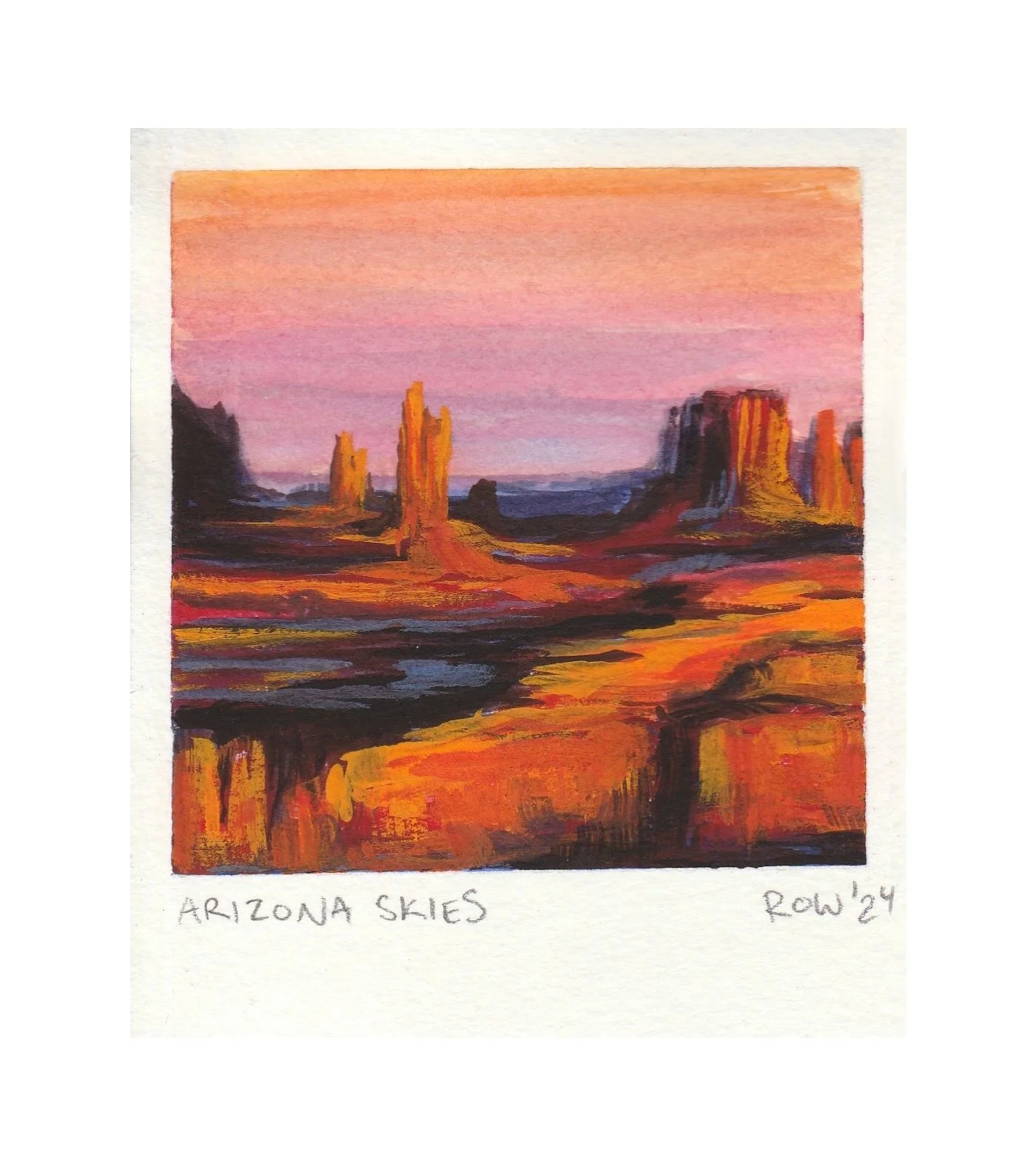 Arizona Skies Polaroid Giclée Print