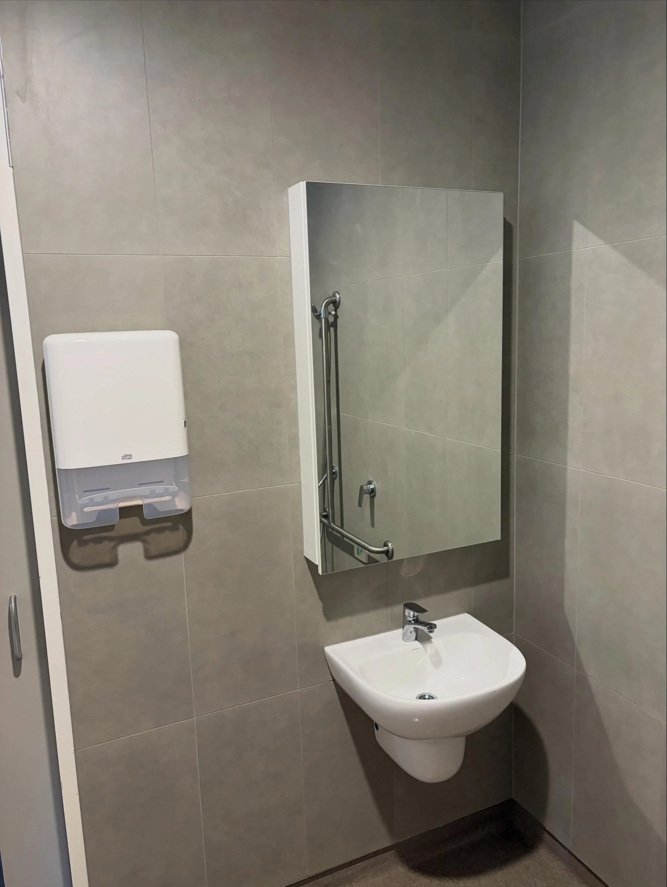 Bathroom upgrade at an aged care centre, completed to DDA compliance standards for safety and accessibility.

Not just residential &mdash; we&rsquo;re proud to support facilities that care for our elderly.

Enquire via DM or email.

#BDTilingSolution