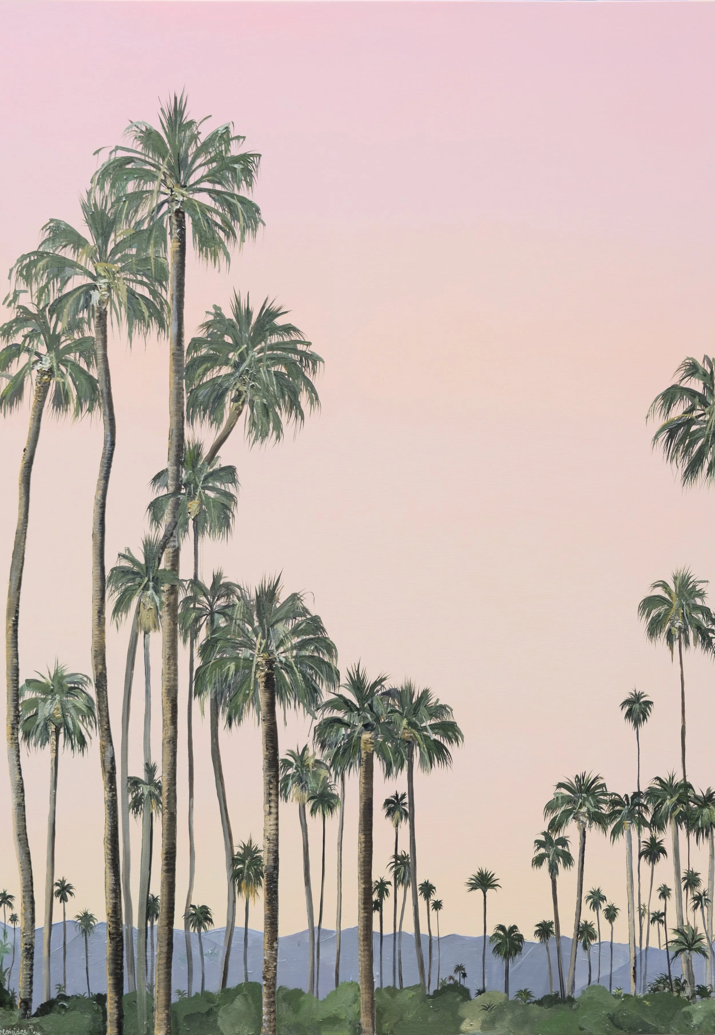 Sun-kissed, oil on panel 70 x 100 cm 
