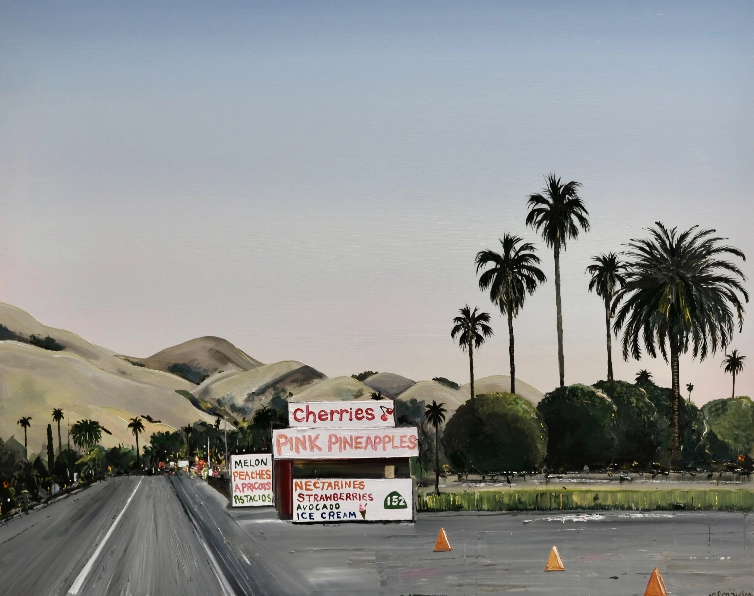 Fruit Stall, 40 x 50 cm, oil on panel