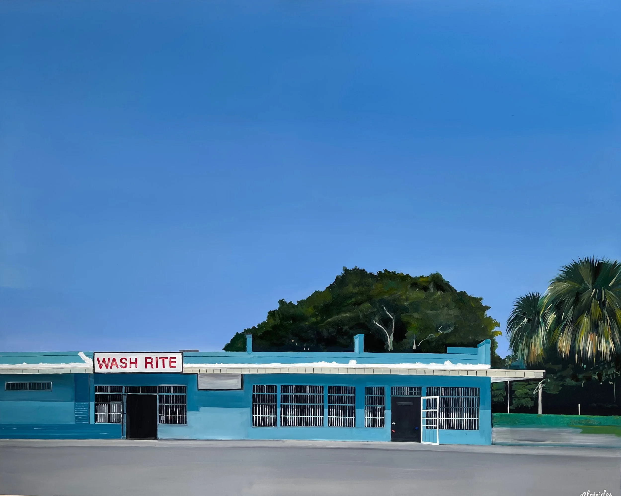 Wash Rite - Oil on panel - Sold