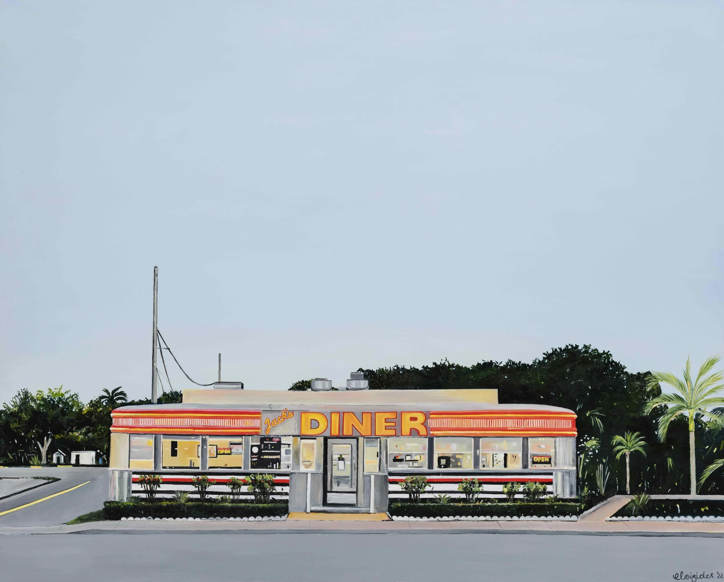 Jack's Diner - Oil on panel - Sold