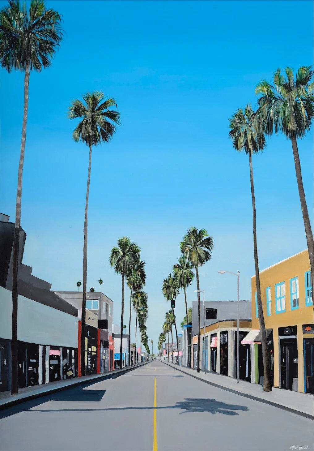 Pacific Blvd - Oil on panel