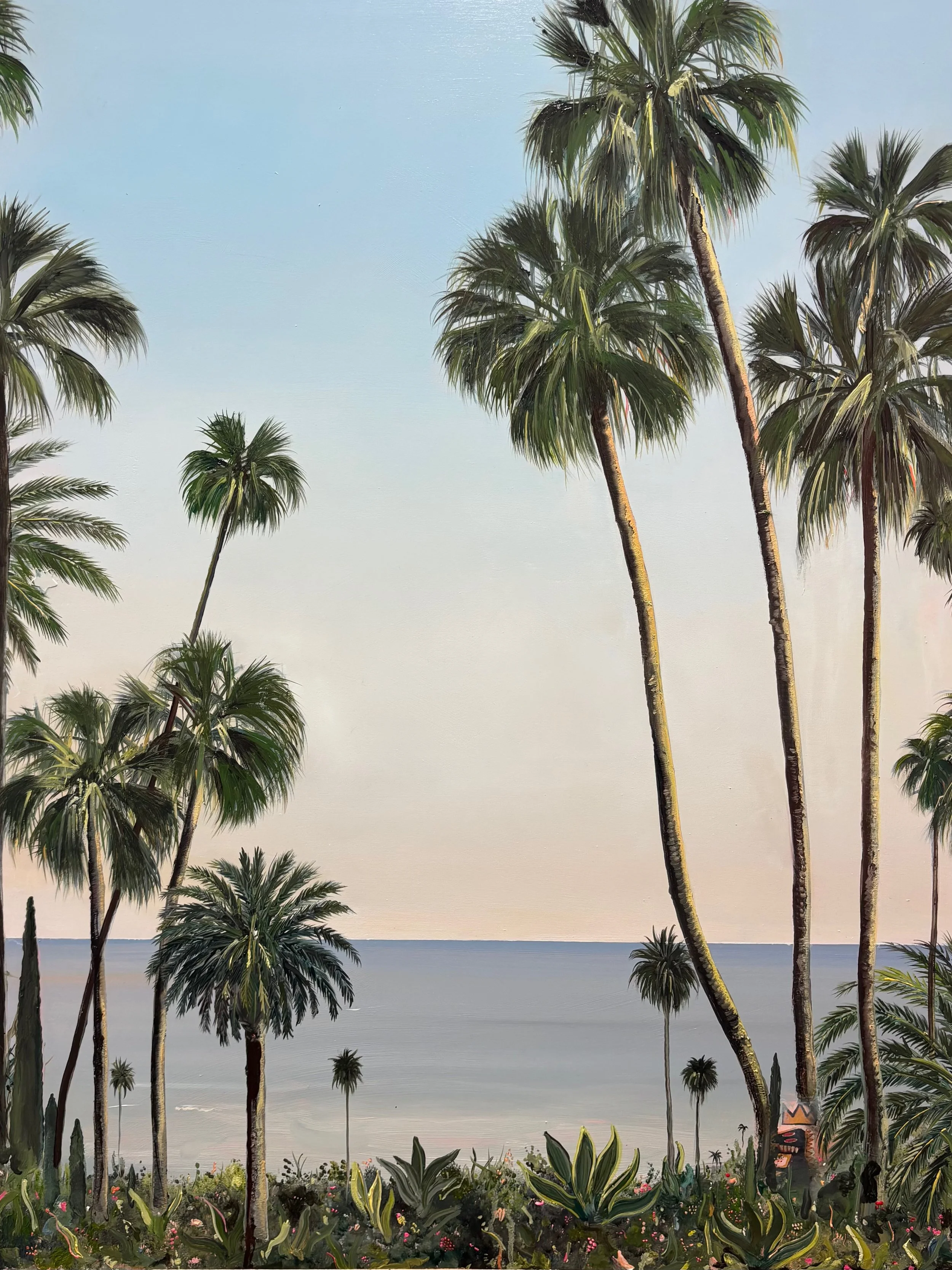 Laguna Trees - Oil on wooden panel 