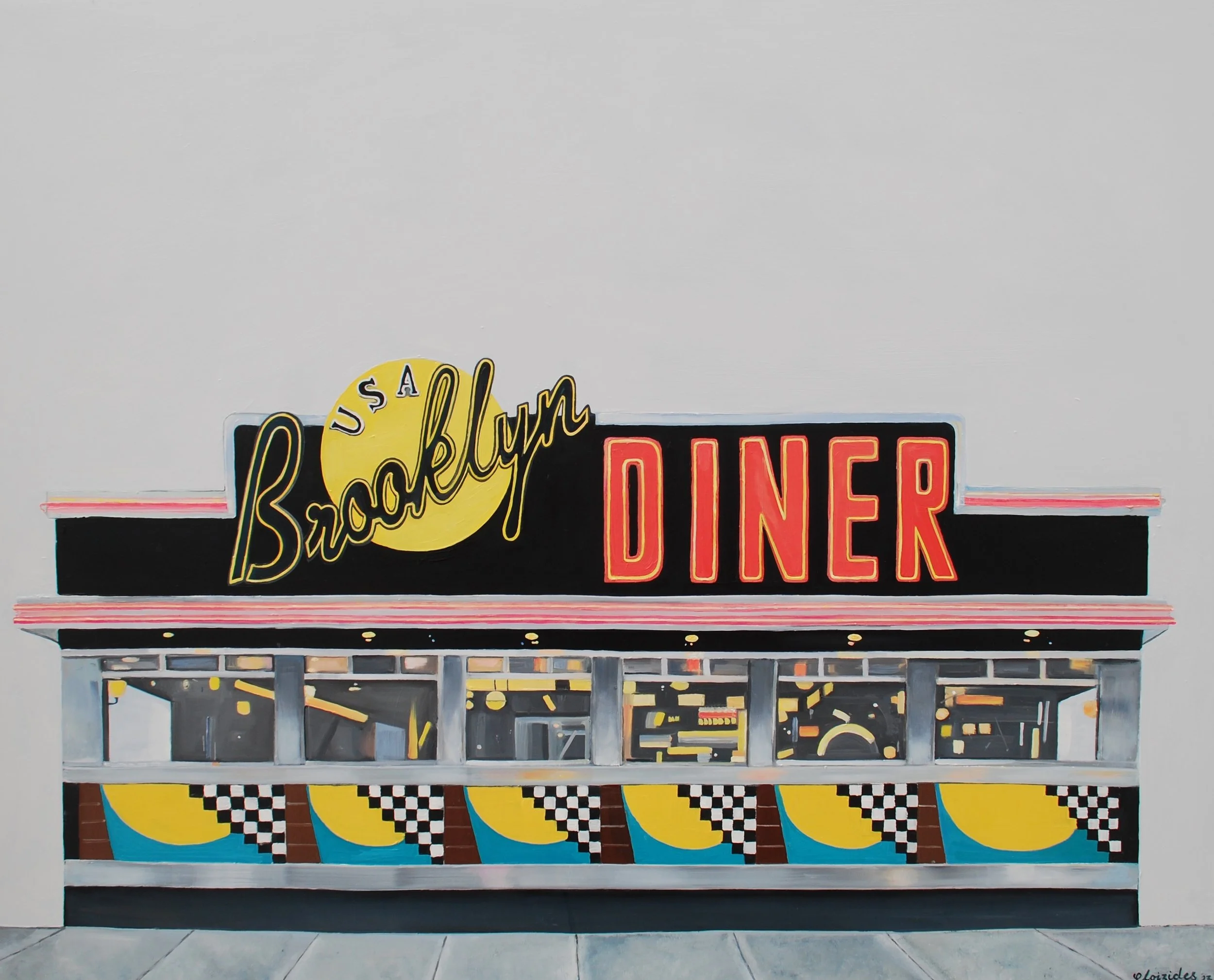 Brooklyn Diner, Emma Loizides 65 x 80 cm £2500.jpg