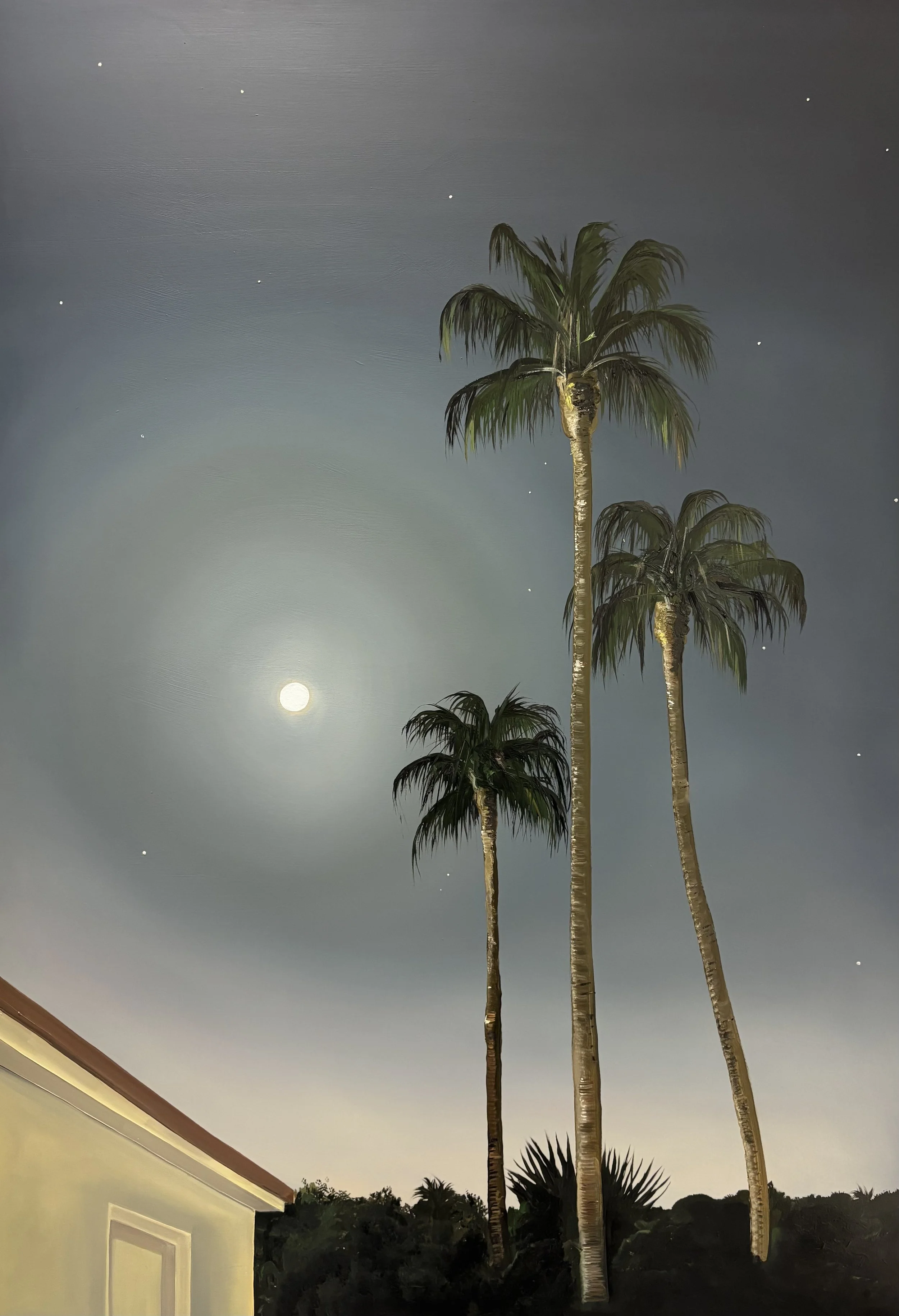 Summer Moonlight, oil on panel 