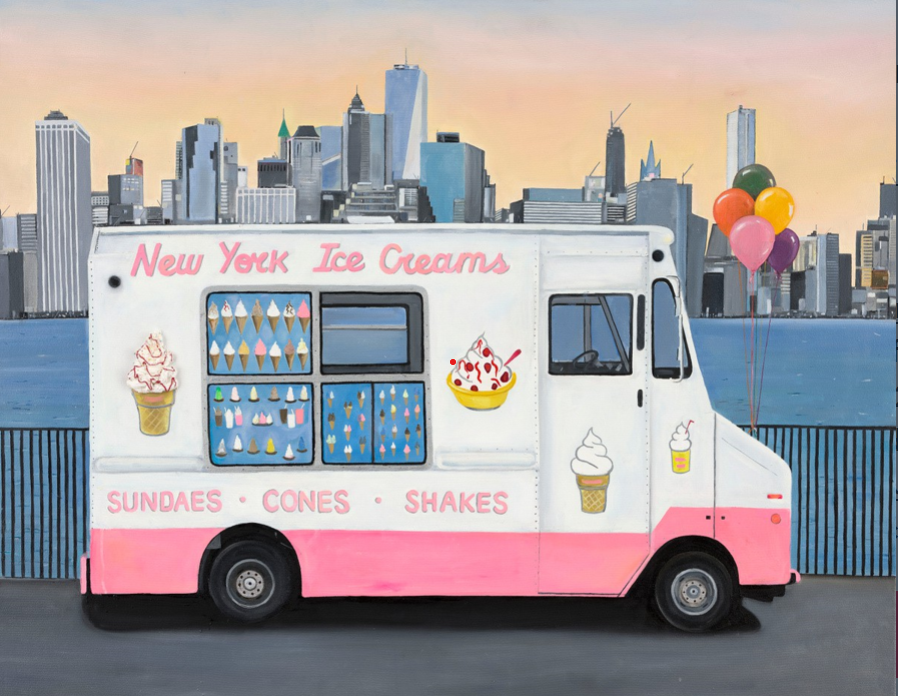 New York Ice Cream Van - Fine Art Print
