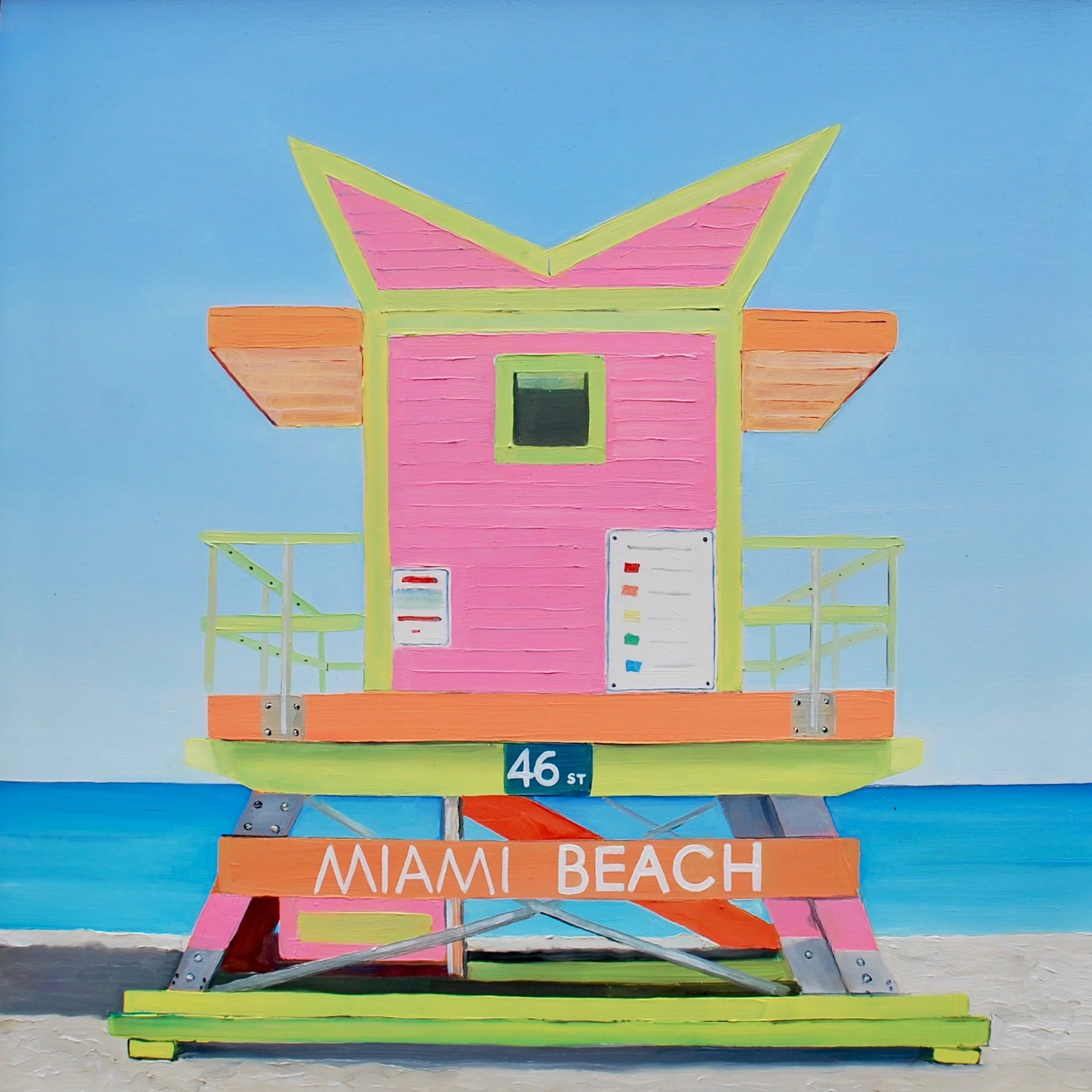 Neon Beach Hut, oil on panel 30 x 30 cm.jpeg