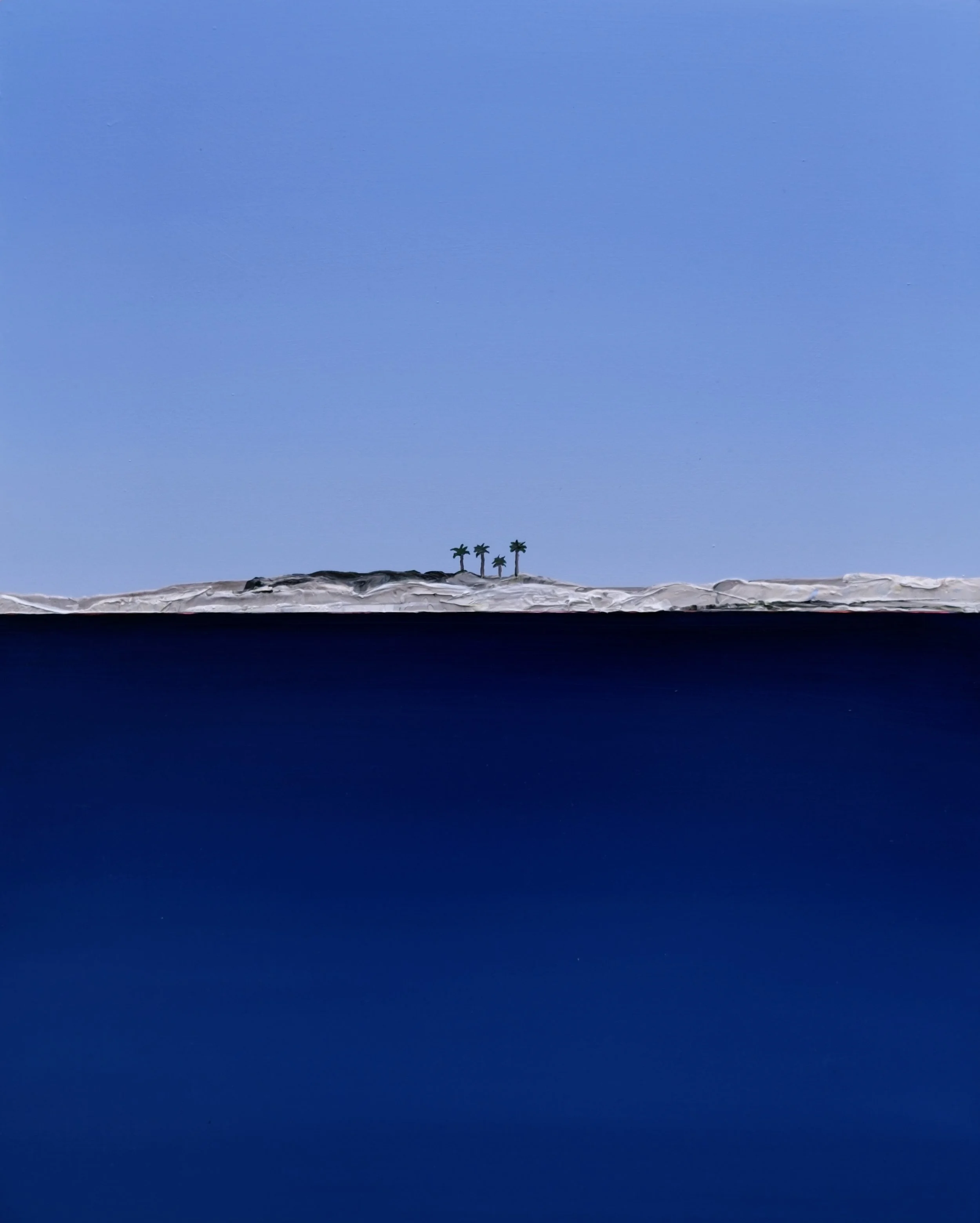 Formentera - oil on wooden panel 