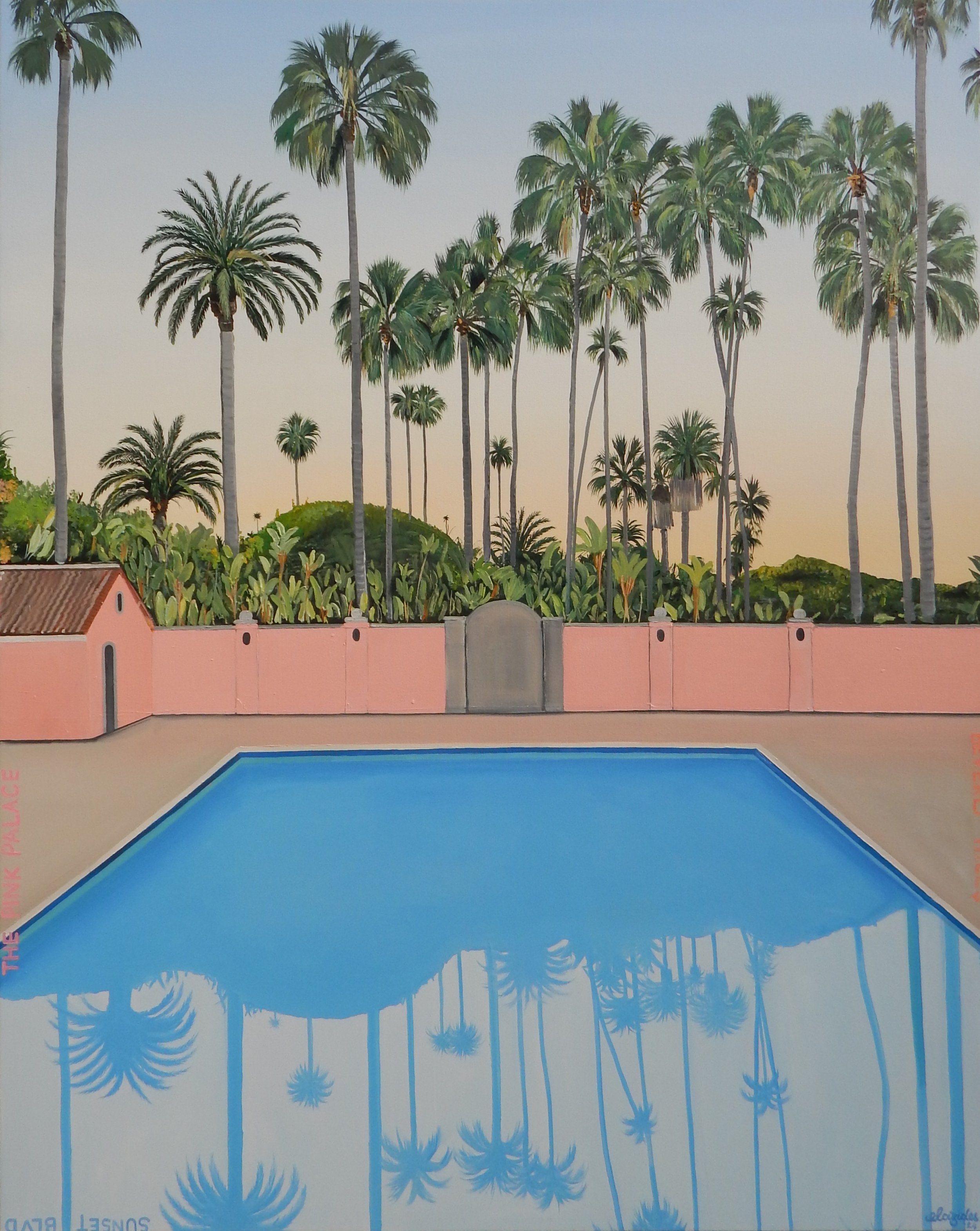 Pink Palace - Oil on canvas