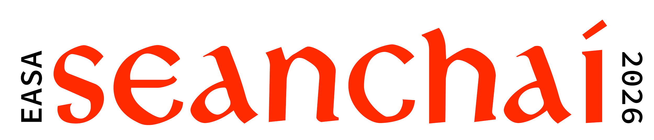 Logo for EASA Seanchaí 2026 in red and black text.