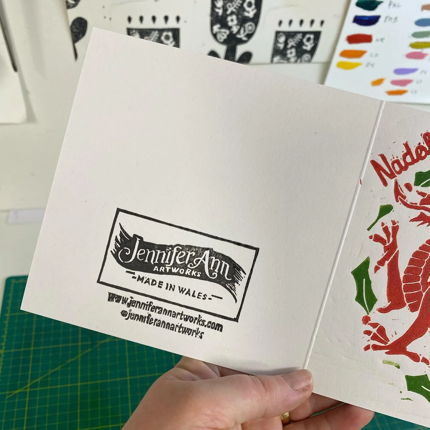 Stamp success! (kinda 😁)

The soft rubber I used is perfect for stamping but difficult  to get fine detail out of! It&rsquo;s working for now though ready for the #ruthinchristmasextravaganza this Saturday where I&rsquo;ll be selling my new #nadolig